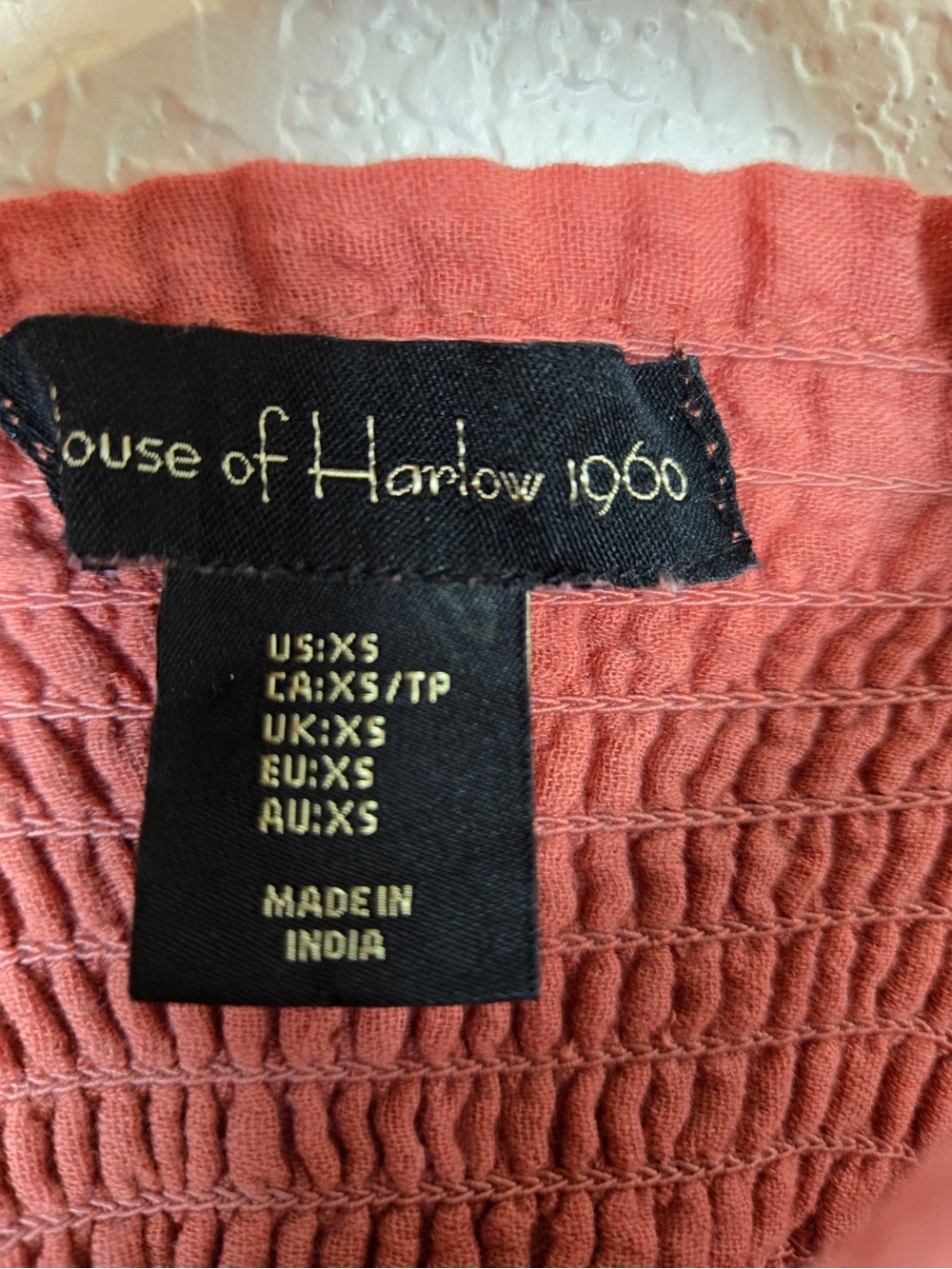 House of Harlow 1960 Eyelet Mini Sundress XS Boho Festival Dress - Picture 9 of 10